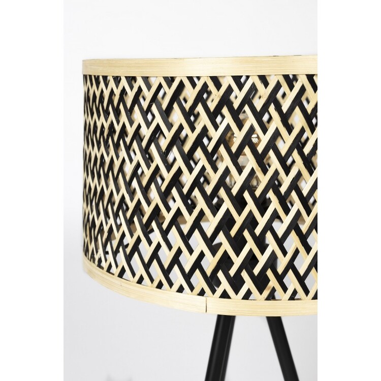 Isla Natural & Black Bamboo Table Lamp from Accessories for the Home Isla Natural & Black Bamboo Table Lamp from Accessories for the Home