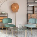 Lena Mesh Floor Lamp- Brass or Black from Accessories for the Home