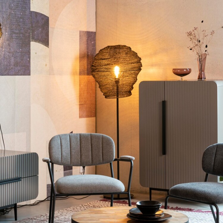 Lena Mesh Floor Lamp- Brass or Black from Accessories for the Home Lena Mesh Floor Lamp- Brass or Black from Accessories for the Home