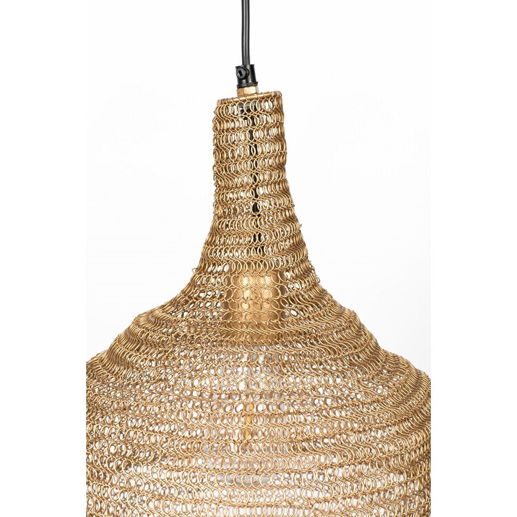 Lena Mesh Pendant Lamp (2 Sizes) - Brass or Black from Accessories for the Home Lena Mesh Pendant Lamp (2 Sizes) - Brass or Black from Accessories for the Home