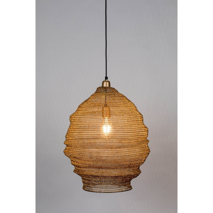 Lena Mesh Pendant Lamp (2 Sizes) - Brass or Black from Accessories for the Home Lena Mesh Pendant Lamp (2 Sizes) - Brass or Black from Accessories for the Home