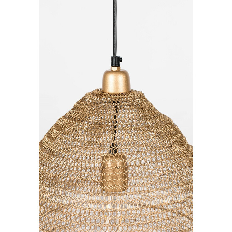 Lena Mesh Pendant Lamp (2 Sizes) - Brass or Black from Accessories for the Home Lena Mesh Pendant Lamp (2 Sizes) - Brass or Black from Accessories for the Home