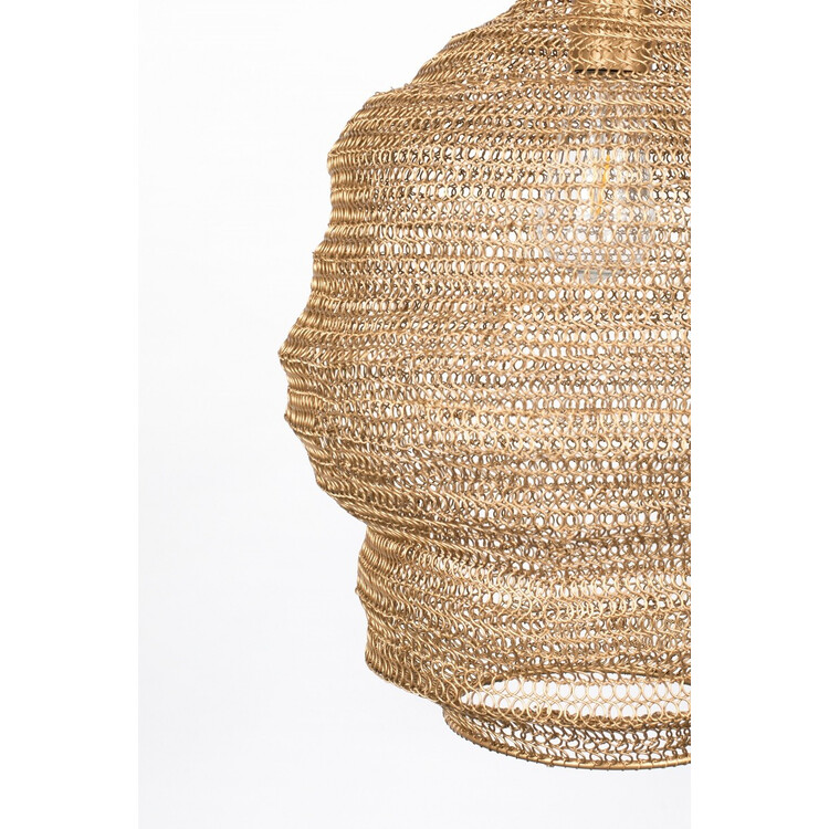 Lena Mesh Pendant Lamp (2 Sizes) - Brass or Black from Accessories for the Home Lena Mesh Pendant Lamp (2 Sizes) - Brass or Black from Accessories for the Home