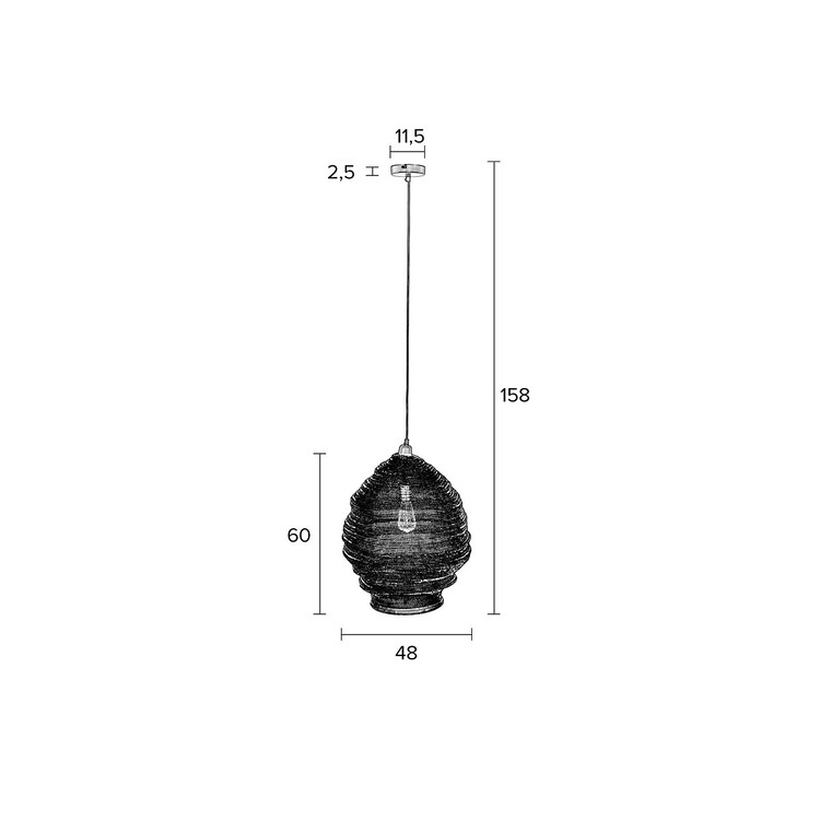 Lena Mesh Pendant Lamp (2 Sizes) - Brass or Black from Accessories for the Home Lena Mesh Pendant Lamp (2 Sizes) - Brass or Black from Accessories for the Home