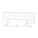 Draw Mango Wood Sideboard with Media Storage from Accessories for the Home