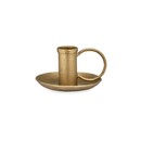 Amri Iron Candlestick - Antique Brass or Black from Accessories for the Home