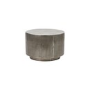 Rota Brushed Silver Low Coffee Table (50cm Dia) from Accessories for the Home