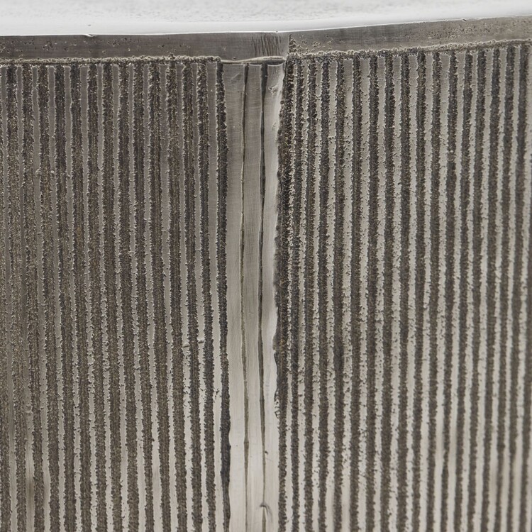 Rota Brushed Silver Low Coffee Table (50cm Dia) from Accessories for the Home Rota Brushed Silver Low Coffee Table (50cm Dia) from Accessories for the Home