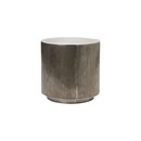 Rota Brushed Silver Circular Coffee Table (50cm Dia) from Accessories for the Home