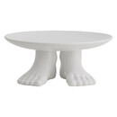 Nordal CICELY White Ceramic Feet Cake Stand from Accessories for the Home