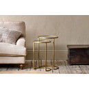 Nakuru Brass and Glass Nesting Circular Tables - Set of 2 from Accessories for the Home