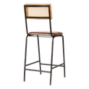 Iswa Tan Leather and Rattan Counter Stool from Accessories for the Home
