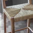 Lohanda Natural Acacia Wood and Grass Counter Stool from Accessories for the Home