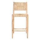 Lohanda Natural Acacia Wood and Grass Counter Stool from Accessories for the Home