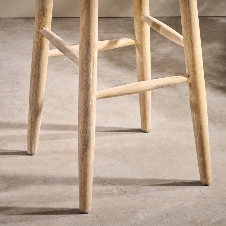 Mengwi Natural Mango Wood Bar Stool from Accessories for the Home Mengwi Natural Mango Wood Bar Stool from Accessories for the Home