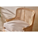 Kaziria Cane and Linen Armchair - Natural from Accessories for the Home