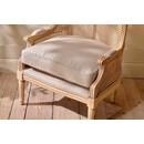 Kaziria Cane and Linen Armchair - Natural from Accessories for the Home