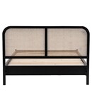 Stella Black Wood and Rattan Bed - Double or Kingsize from Accessories for the Home