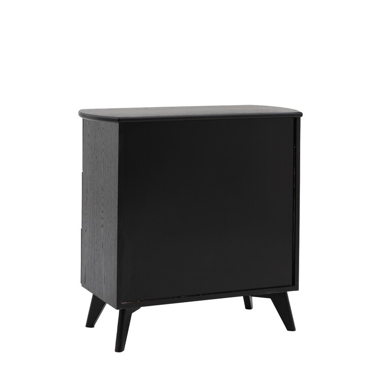 Stella Black Wood and Rattan Chest of Drawers from Accessories for the Home Stella Black Wood and Rattan Chest of Drawers from Accessories for the Home