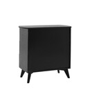 Stella Black Wood and Rattan Chest of Drawers from Accessories for the Home