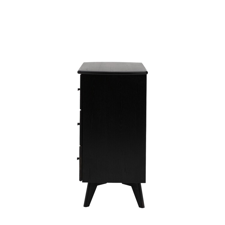 Stella Black Wood and Rattan Chest of Drawers from Accessories for the Home Stella Black Wood and Rattan Chest of Drawers from Accessories for the Home