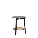 Stella Black Wood and Rattan Bedside Table from Accessories for the Home