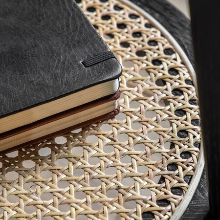 Stella Black Wood and Rattan Bedside Table from Accessories for the Home 2