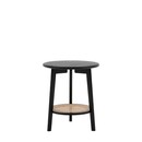 Stella Black Wood and Rattan Bedside Table from Accessories for the Home