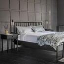 Laholm Black Oak Spindle Bed - Double or Kingsize from Accessories for the Home