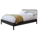 Laholm Black Oak Spindle Bed - Double or Kingsize from Accessories for the Home