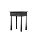Laholm Black Oak Bedside Table with Drawer from Accessories for the Home