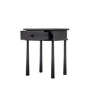 Laholm Black Oak Bedside Table with Drawer from Accessories for the Home