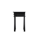 Laholm Black Oak Bedside Table with Drawer from Accessories for the Home