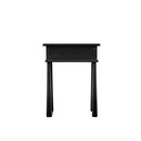 Laholm Black Oak Bedside Table with Drawer from Accessories for the Home
