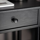 Laholm Black Oak Bedside Table with Drawer from Accessories for the Home