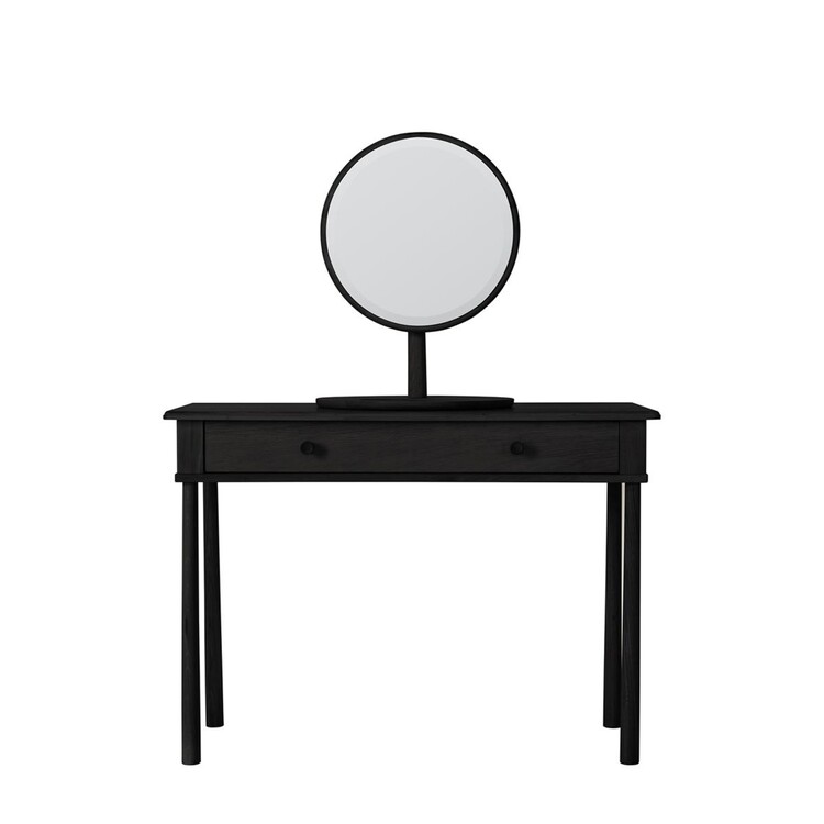 Laholm Black Oak Dressing Table from Accessories for the Home