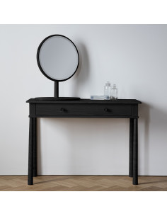 Laholm Black Oak Dressing Table Mirror from Accessories for the Home