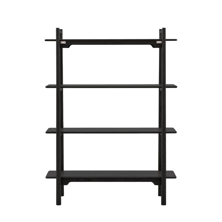 Laholm Black Oak Open Display Unit from Accessories for the Home