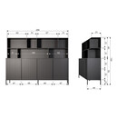 Woood Gravure Wall Cabinet- Black, Natural, Espresso or Dust from Accessories for the Home