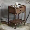 Nordal Hayes Bamboo and Rattan Bedside Table from Accessories for the Home