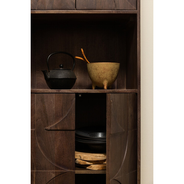 Draw Mango Wood High Cabinet from Accessories for the Home Draw Mango Wood High Cabinet from Accessories for the Home