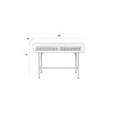 Amaya Rattan & Iron 2 Drawer Console Table from Accessories for the Home