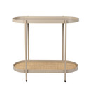 Amaya Rattan & Iron Console Table from Accessories for the Home