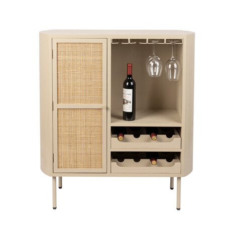 Amaya Rattan & Iron Wine Cabinet from Accessories for the Home 2