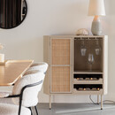 Amaya Rattan & Iron Wine Cabinet from Accessories for the Home