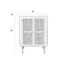 Amaya Rattan & Iron 2 Door Cabinet from Accessories for the Home