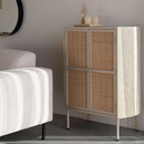 Amaya Rattan & Iron 2 Door Cabinet from Accessories for the Home