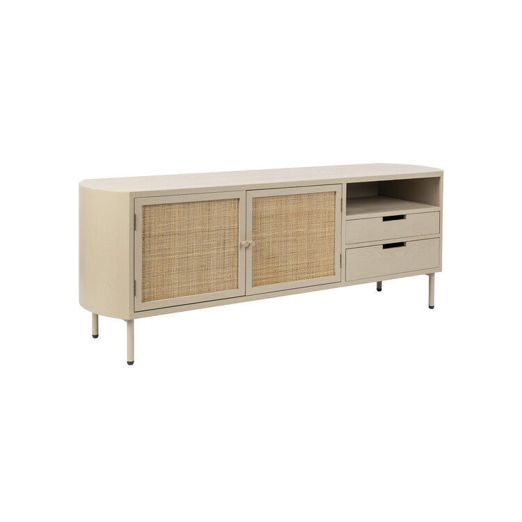 Amaya Rattan & Iron Sideboard from Accessories for the Home Amaya Rattan & Iron Sideboard from Accessories for the Home