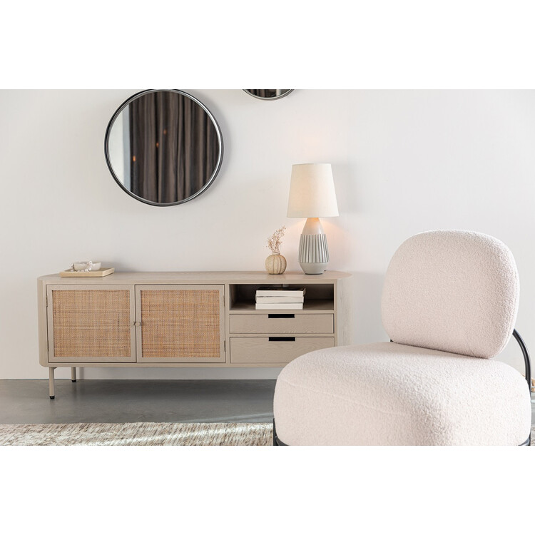 Amaya Rattan & Iron Sideboard from Accessories for the Home Amaya Rattan & Iron Sideboard from Accessories for the Home