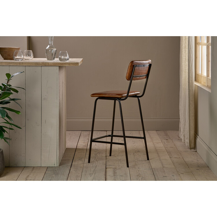 Ukari Leather Counter Chair from Accessories for the Home Ukari Leather Counter Chair from Accessories for the Home
